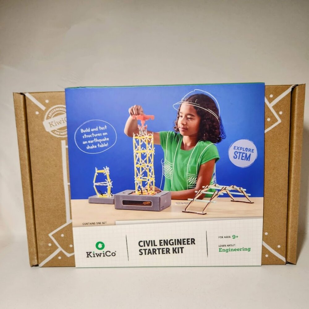 KiwiCo Civil Engineer Starter Kit Craft Science Set Kiwi Co. STEM Engineering Sh